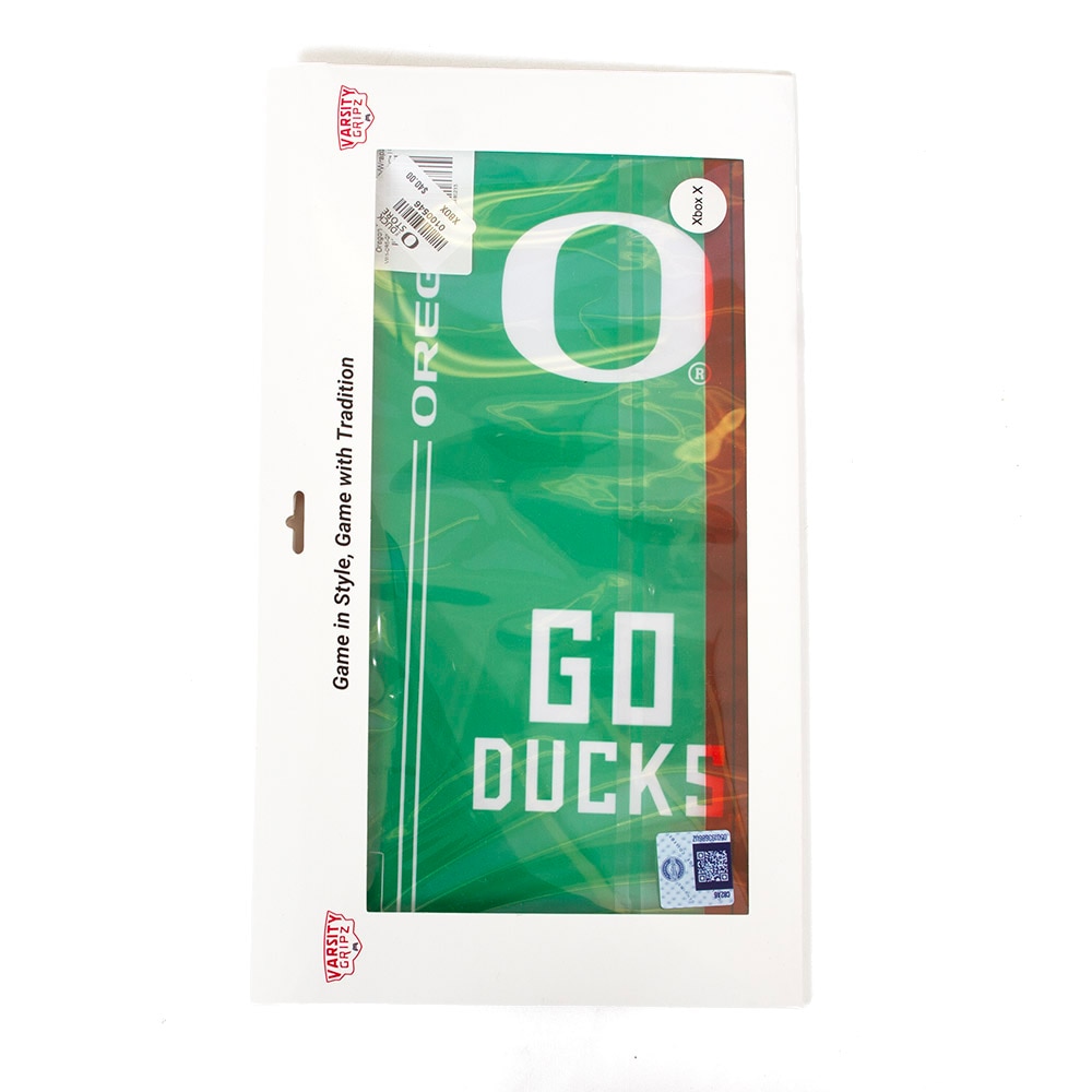 Classic Oregon O, Green, Accessories, Gifts, Tech, Varsity Gripz, Xbox, Console Wrap, Go Ducks, 1022742